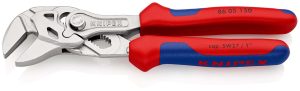 Pince-clé 150mm - Gainage bi-matière - Chromée - Capacité 27mm