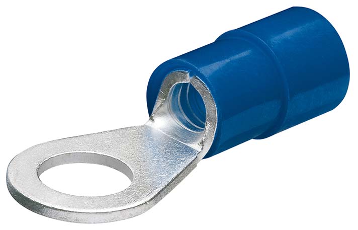 9799173-00 Cosse ronde, isolée, bleue, section de fil de 1,5 à 2,5 mm²